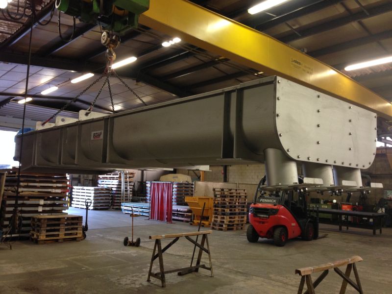 Installation de convoyeur industriel